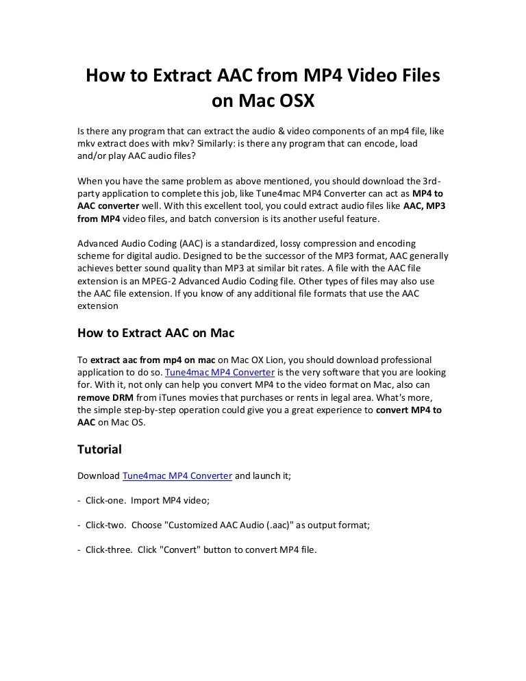 free aac converter for mac